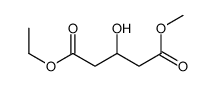 1-O-ethyl 5-O-methyl 3-hydroxypentanedioate结构式