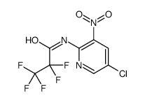 N-(5-chloro-3-nitropyridin-2-yl)-2,2,3,3,3-pentafluoropropanamide结构式
