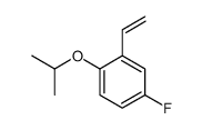 2-ethenyl-4-fluoro-1-propan-2-yloxybenzene结构式