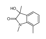 3-hydroxy-1,3,7-trimethylindol-2-one Structure
