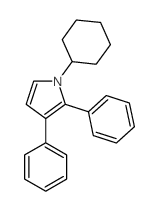 1-cyclohexyl-2,3-diphenyl-pyrrole Structure