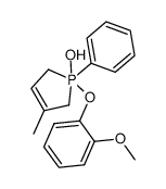 1-(2-methoxy-phenoxy)-3-methyl-1-phenyl-2,5-dihydro-1H-1λ5-phosphol-1-ol Structure