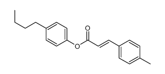(4-butylphenyl) 3-(4-methylphenyl)prop-2-enoate Structure