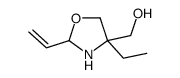 (2-ethenyl-4-ethyl-1,3-oxazolidin-4-yl)methanol Structure
