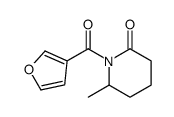 1-(furan-3-carbonyl)-6-methylpiperidin-2-one Structure