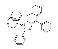 (9R,9aR)-1,2,4,9-tetraphenyl-9,9a-dihydrobenzo[f]arsindole结构式