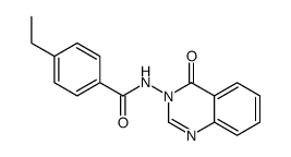 4-ethyl-N-(4-oxoquinazolin-3-yl)benzamide结构式