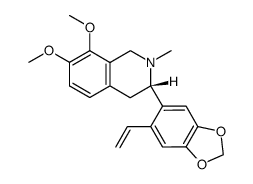 (S)-7,8-dimethoxy-2-methyl-3-(6-vinyl-benzo[1,3]dioxol-5-yl)-1,2,3,4-tetrahydro-isoquinoline Structure