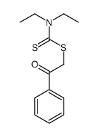 phenacyl N,N-diethylcarbamodithioate Structure