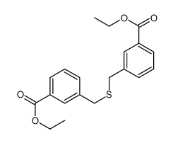 ethyl 3-[(3-ethoxycarbonylphenyl)methylsulfanylmethyl]benzoate结构式