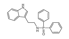 N-diphenylphosphoryl-2-(1H-indol-3-yl)ethanamine结构式