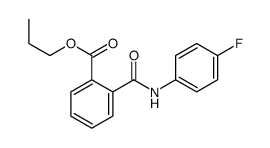 propyl 2-[(4-fluorophenyl)carbamoyl]benzoate Structure