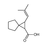 1-(2-methylprop-1-enyl)spiro[2.4]heptane-2-carboxylic acid Structure