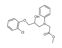{[3-(2-Chloro-phenoxy)-2-hydroxy-propyl]-phenyl-amino}-acetic acid methyl ester Structure
