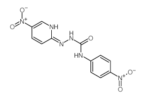 3-(4-nitrophenyl)-1-[(5-nitropyridin-2-yl)amino]urea structure