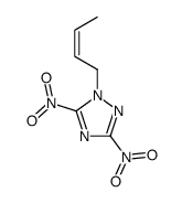 1-but-2-enyl-3,5-dinitro-1,2,4-triazole Structure