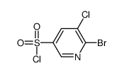 6-bromo-5-chloropyridine-3-sulfonyl chloride Structure