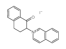 Isoquinolinium,2-(1,2,3,4-tetrahydro-1-oxo-2-naphthalenyl)-, iodide (1:1) structure
