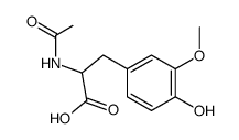 2-乙酰氨基-3-(4-羟基-3-甲氧苯基)丙酸结构式