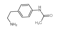 N-[4-(2-aminoethyl)phenyl]acetamide structure