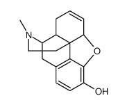 6,7-Didehydro-4,5α-epoxy-17-methylmorphinan-3-ol结构式
