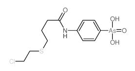 Arsonic acid,[4-[[4-[(2-chloroethyl)thio]-1-oxobutyl]amino]phenyl]- (9CI) picture