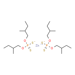 O,O'-bis(2-methylbutyl) hydrogen dithiophosphate, zinc salt picture