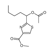 methyl 2-(1-acetyloxypentyl)-1,3-thiazole-4-carboxylate Structure