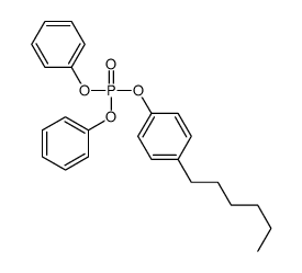 (4-hexylphenyl) diphenyl phosphate Structure