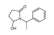 5-hydroxy-1-(1-phenylethyl)pyrrolidin-2-one Structure