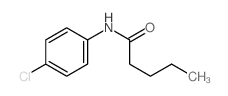 N-(4-chlorophenyl)pentanamide结构式