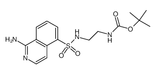 N-[(1-amino-5-isoquinolyl)sulfonyl]-N'-(tert-butoxycarbonyl)-ethylenediamine结构式