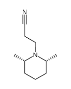 3-[1-(2,6-dimethyl)piperidinyl]propanenitrile Structure