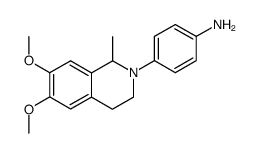 4-[(1S)-3,4-Dihydro-6,7-dimethoxy-1-methylisoquinolin-2(1H)-yl]benzenamine structure