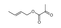 Propanoic acid, 2-oxo-, (2E)-2-butenyl ester (9CI)结构式