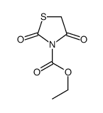 ethyl 2,4-dioxo-1,3-thiazolidine-3-carboxylate结构式