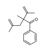 2,4-dimethyl-1-phenyl-2-prop-1-en-2-ylpent-4-en-1-one结构式