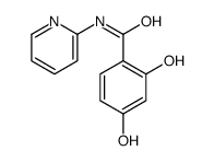 2,4-dihydroxy-N-pyridin-2-ylbenzamide结构式