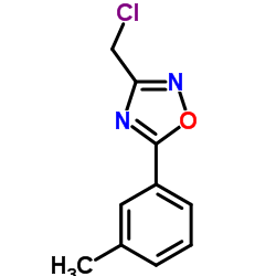 3-(Chloromethyl)-5-(3-methylphenyl)-1,2,4-oxadiazole结构式