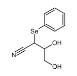 3,4-dihydroxy-2-phenylselanylbutanenitrile结构式