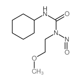 Urea,N'-cyclohexyl-N-(2-methoxyethyl)-N-nitroso- Structure