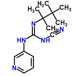 1-cyano-3-pyridin-3-yl-2-(2,3,3-trimethylbutan-2-yl)guanidine Structure