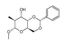 methyl 4,6-O-benzylidene-2-deoxy-2-C-methyl-α-D-altro-pyranoside结构式