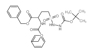 10-Oxa-6-thia-2,7,8-triazadodecanoicacid, 11,11-dimethyl-9-oxo-3-[(phenylmethoxy)carbonyl]-, phenylmethyl ester,6,6-dioxide结构式