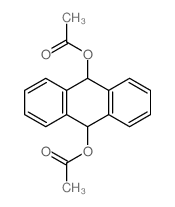 (10-acetyloxy-9,10-dihydroanthracen-9-yl) acetate Structure