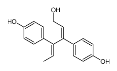 4-[(2Z,4Z)-6-hydroxy-4-(4-hydroxyphenyl)hexa-2,4-dien-3-yl]phenol Structure
