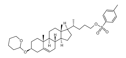 (3β)-Cholest-5-ene-3,24-diol 24-Methylbenzenesulfonate 3-O-Tetrahydropyranyl Ether结构式