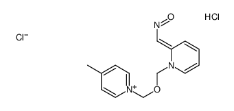 [(E)-[1-[(4-methylpyridin-1-ium-1-yl)methoxymethyl]pyridin-2-ylidene]methyl]-oxoazanium,dichloride Structure