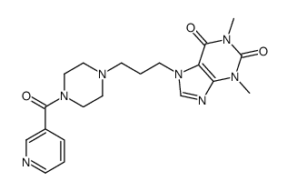 1,3-dimethyl-7-[3-[4-(pyridine-3-carbonyl)piperazin-1-yl]propyl]purine-2,6-dione结构式