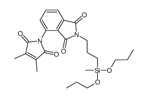 3-(2,5-dihydro-3,4-dimethyl-2,5-dioxo-1H-pyrrol-1-yl)-N-[3-(methyldipropoxysilyl)propyl]phthalimide Structure